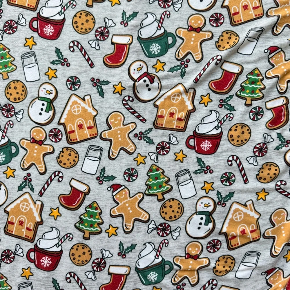 Little Sleepies Holiday Treats Christmas Pajama Top Size LARGE - Picture 10 of 10